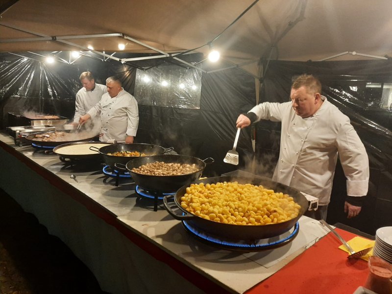 Küchenteam bei Event-Catering